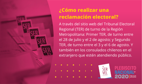 ServelChile's tweet photo. Si eres chileno y estás en el extranjero, te contamos que hoy comienza el periodo de reclamaciones al padrón electoral auditado para el #Plebiscito #VotoExterior Más info en https://t.co/lHzhWmGZVE https://t.co/3KWgLDSTLr