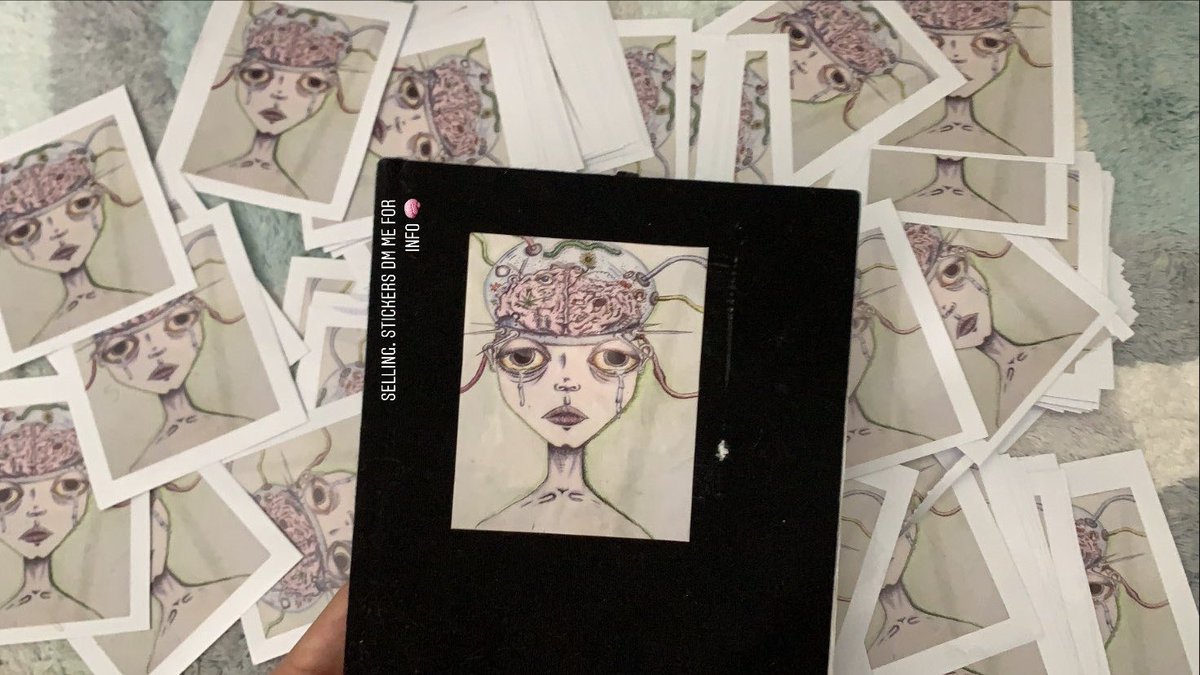 Selling my brain damage stickers dm for info 🧠