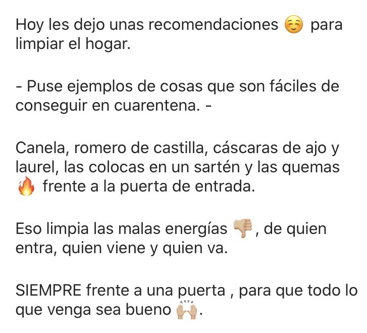 PaolaSanadora's tweet photo. Para que limpien su hogar #SanadoraEspiritual #Medium #Vidente #TerapeutaHolistica #Consteladora https://t.co/Ew0BLIcAcm