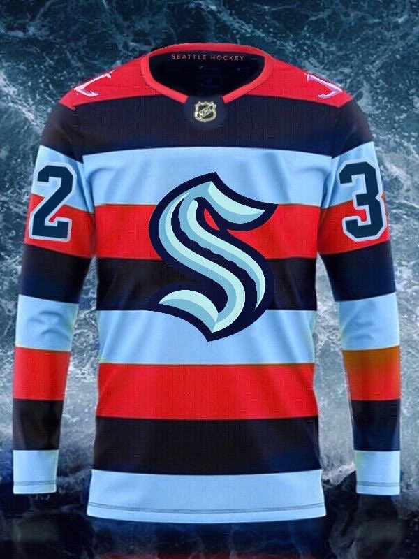 Hockey fans are going to love this beautiful Seattle Kraken third jersey  concept - Article - Bardown
