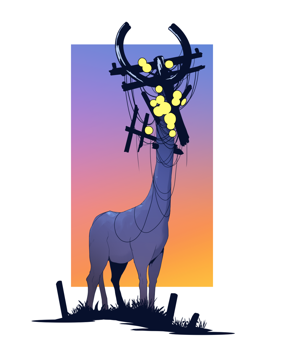 csmgllz's tweet image. The power lines hum overhead, the Herald sings