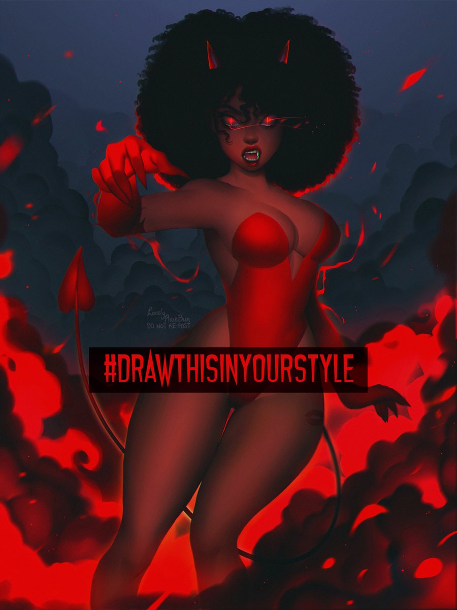 My #drawthisinyourstyle of my lovely OC Velvet. So excited to see all your art styles and any pose of her is acceptable so have fun! ❤️