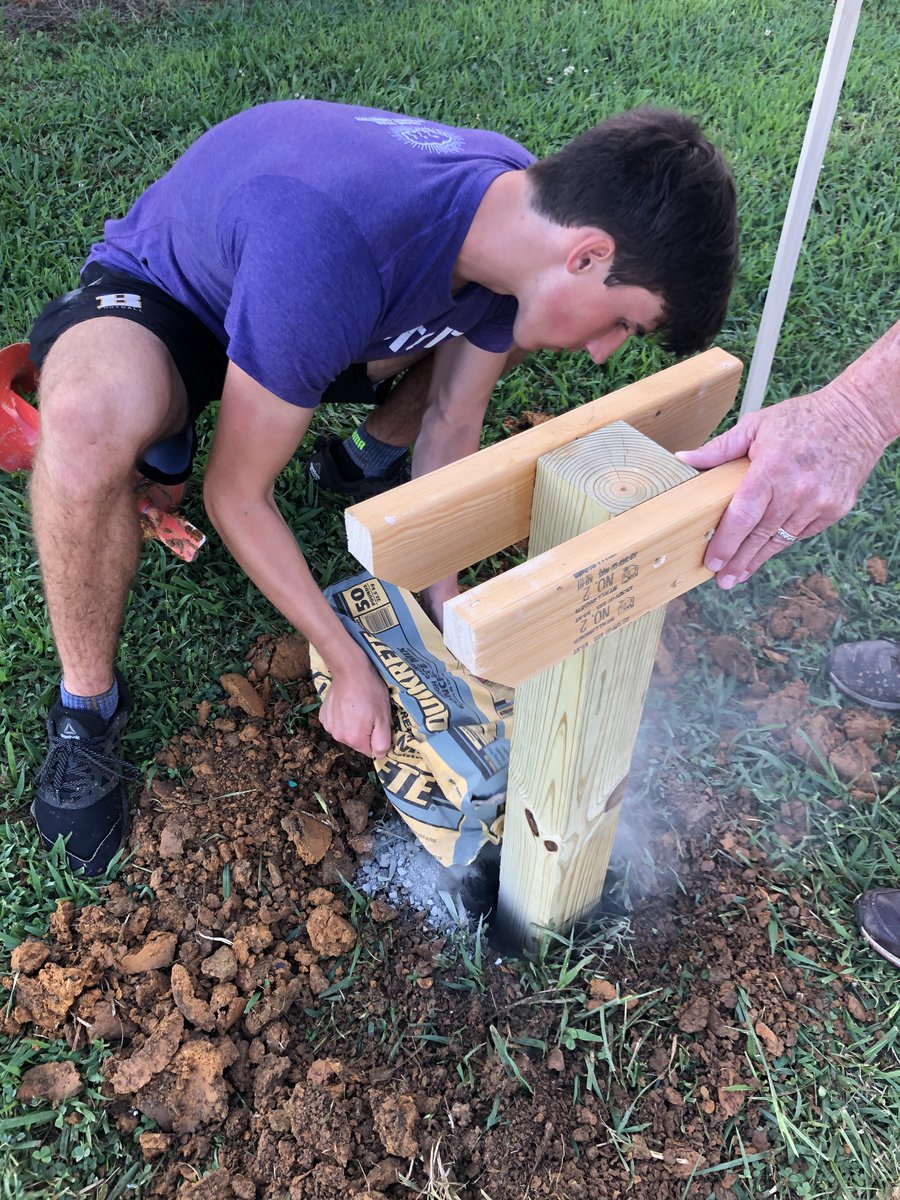 JacobJenkins21's tweet photo. My neighborhood is installing one of those "Little Libraries" to exchange books. Happy to help dig the hole for the post. The kids in the 'hood sure are excited about it. https://t.co/ZYcaFI3bqV
