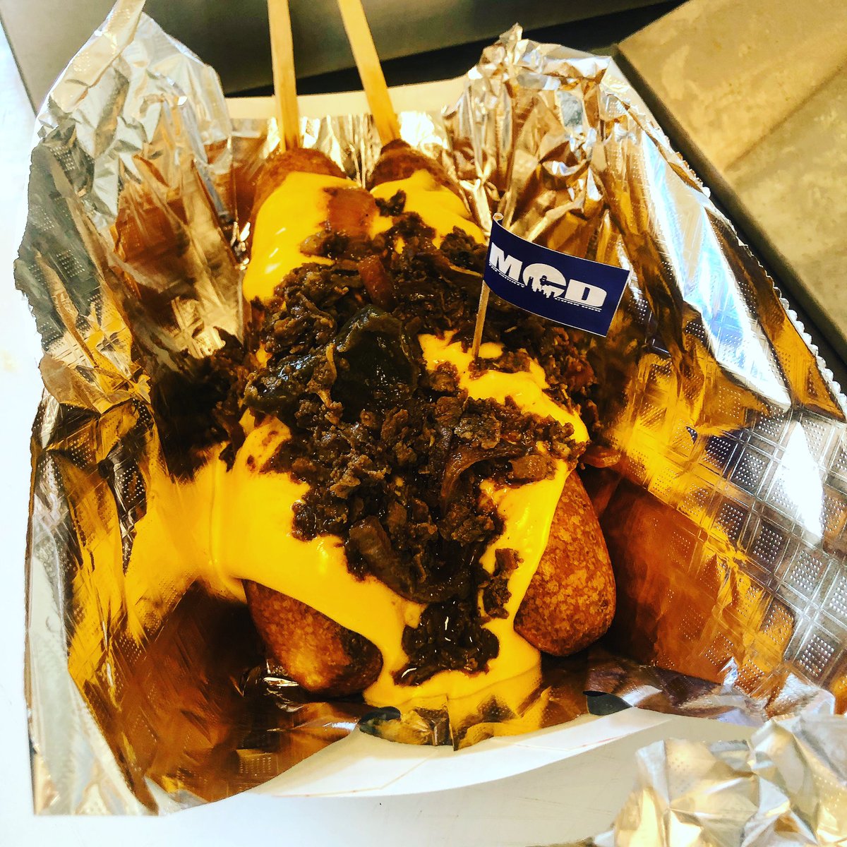 6-8pm! Serving up some food! “It’s more than just a weenie on the inside!”