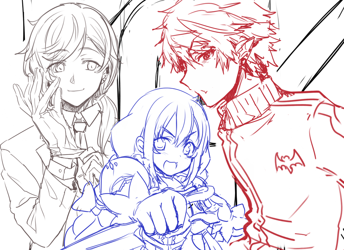 昨日のかなちーくずのアーカイブみてたら描いてた
大会までに描きおわりたい所存。無限に応援してます! 