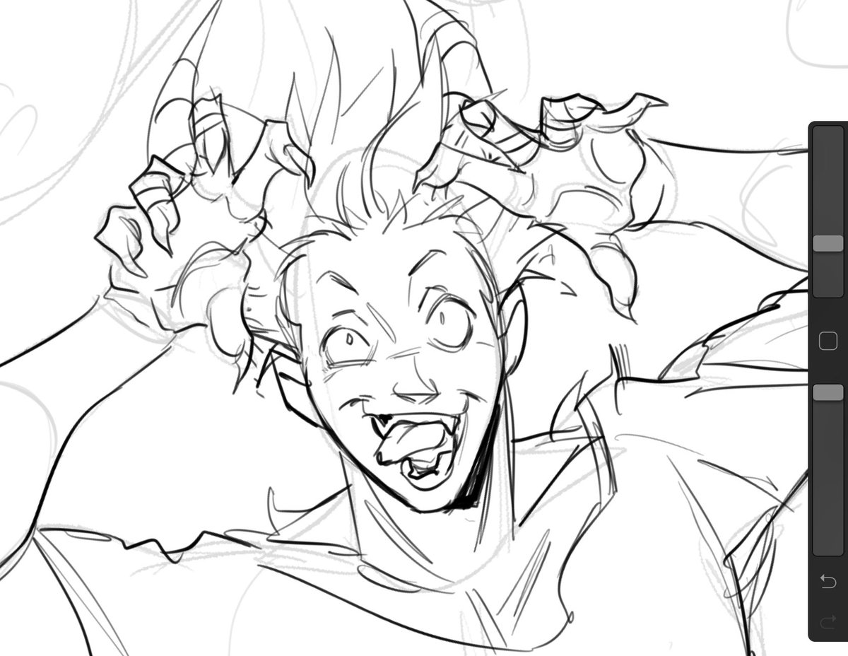 just a TINY wip but-
im doing a haikyuu medieval au and i wanna draw demon tendo again later, i love him so much- 