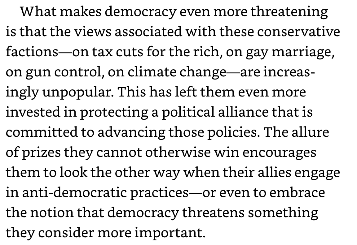 13/ As the US became less racist, and Fox was no longer able to deliver enough votes, the GOP took steps to restrict the voting rights of people outside Fox's clutches.The GOP thus employs gerrymandering, voter suppression, and other means of maintaining minority power.