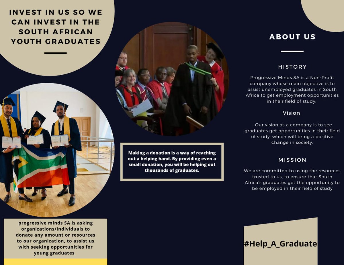 SaProgressive's tweet photo. #invest_in_a_graduate
#Help_A_Graduate
#progressivemindssa
#PMSA https://t.co/kEp0rWZfCw