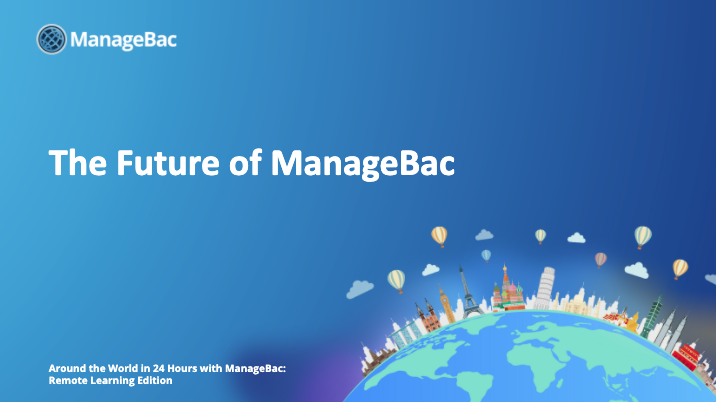 managebac's tweet photo. In this session, you will learn about our latest updates, product roadmap for 2020, and beyond!
Register: https://t.co/b6ayMCDbD3
Full #MB24hrs schedule: https://t.co/zXcRLr3VdZ
#MBforIB #RemoteLearning https://t.co/hXKAaK5O0n