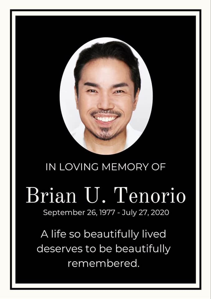 docligot's tweet photo. RIP Brian. Classmate, neighbor, collaborator, brother. https://t.co/39Od26v6z5