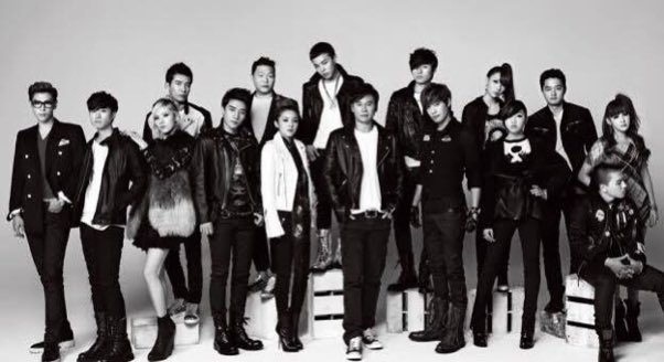 _joebree's tweet photo. Can't believe it's just Dara, GD, TOP, Taeyang, Daesung and JinuSean are the only ones left 😭 https://t.co/2QcePSRDMF