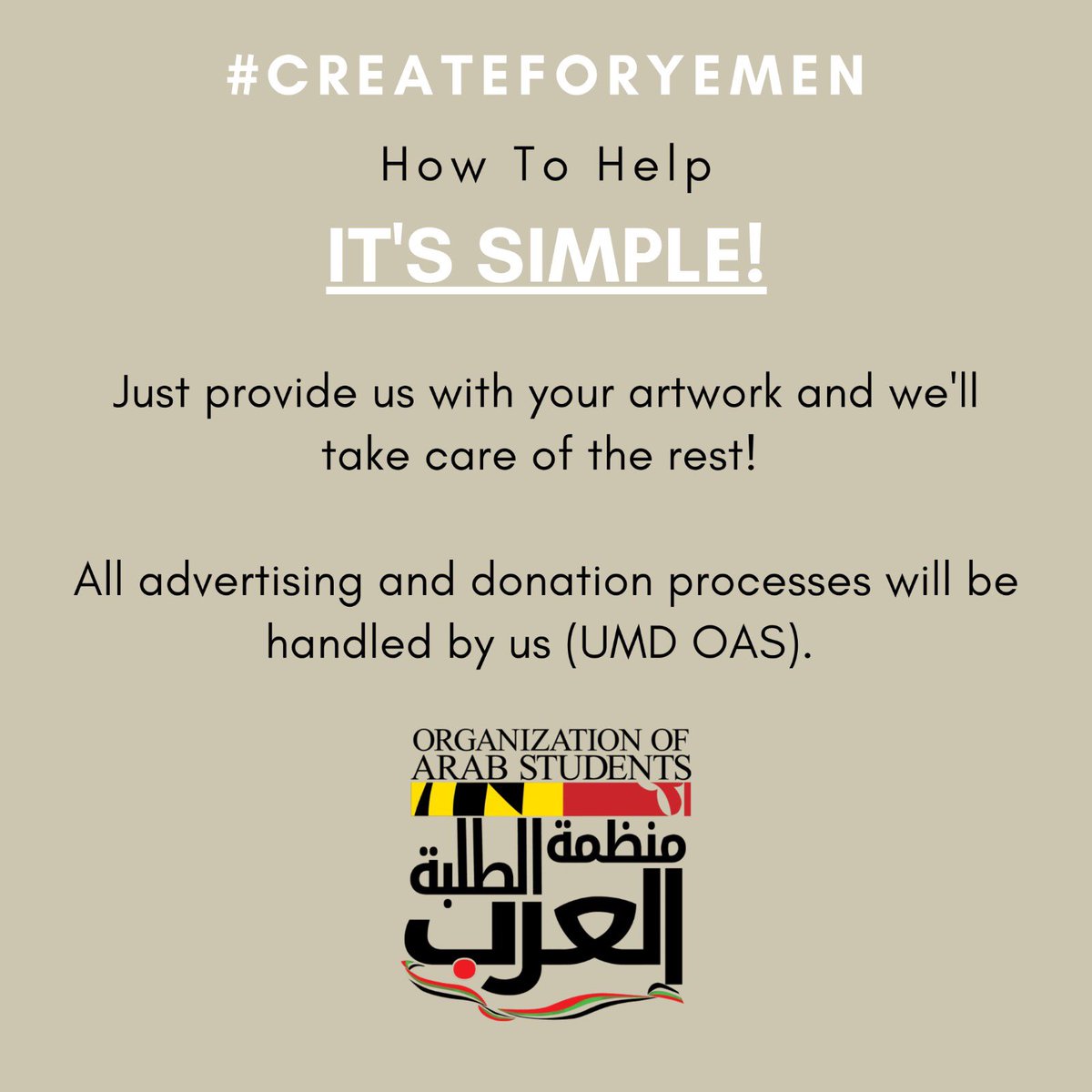 OASUMD's tweet photo. Following our last post, we will be advertising all your work and manage all donations! Contact us if interested https://t.co/AYXPQEqSUX
