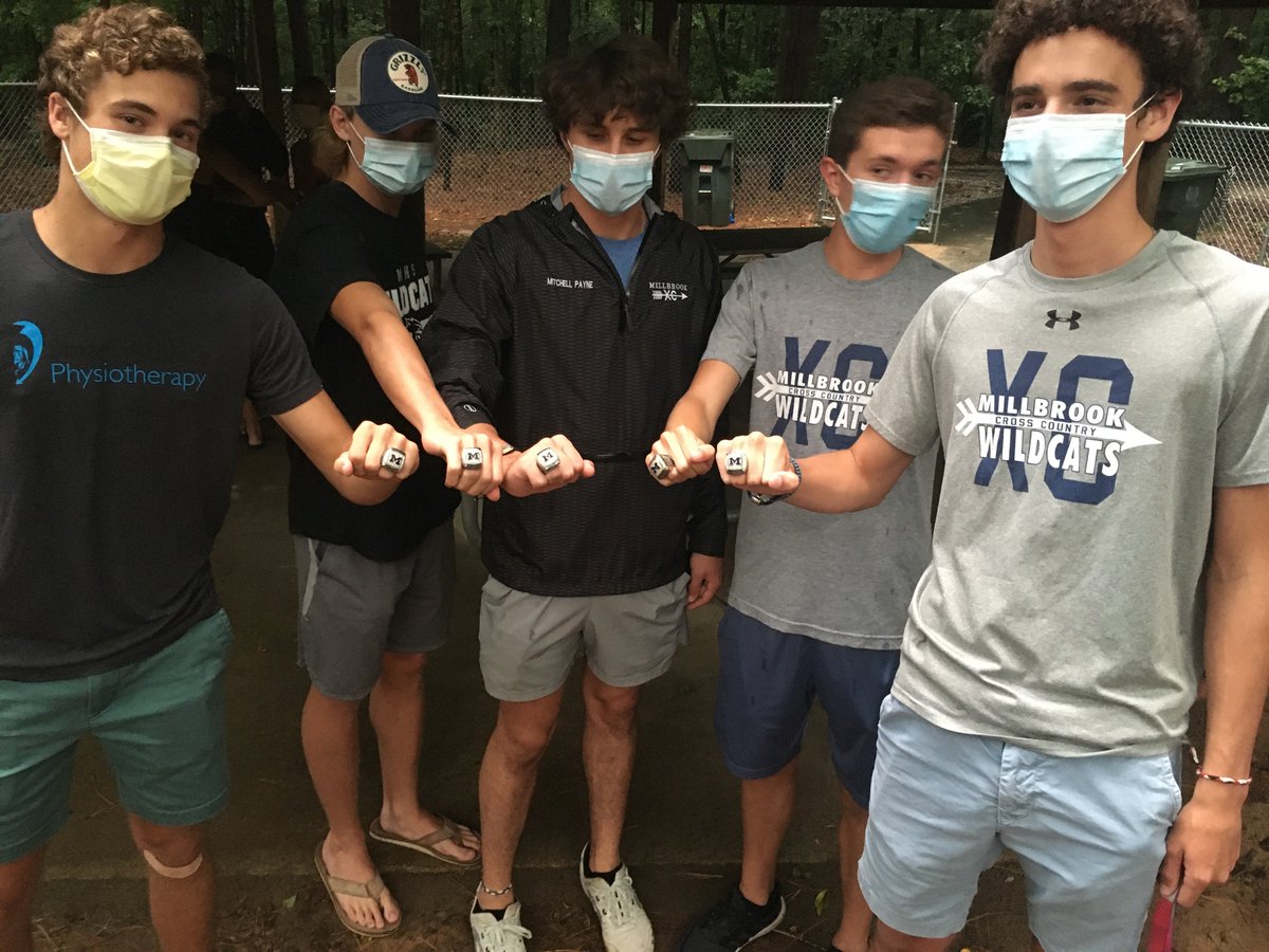 millbrookxc's tweet photo. Indoor state championship ring ceremony for Millbrook boys and Sydney Freeman! Congrats to all! 

Next step: repeat. https://t.co/Zx5UDcxdXB
