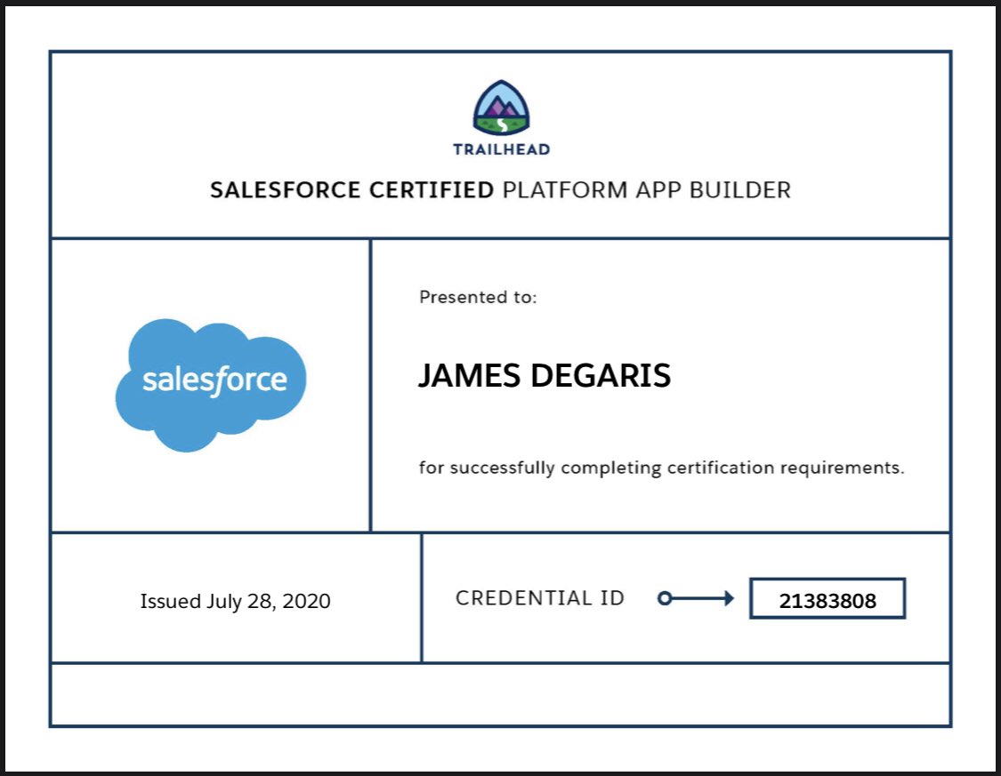 AlwaysBeeCoding's tweet image. First step on a long road. Now back to studying for the PD1 exam. 
#Salesforce #FocusOnForce
