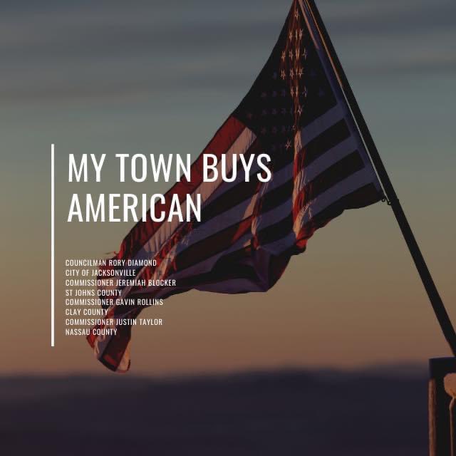 RoryDiamond's tweet photo. Boom! Great news! Tonight after a pitched debate, our “My Town Buys American” bill passed the Jacksonville City Council this evening 14-3! Great step forward for our town in buying AMERICAN and fighting for AMERICAN jobs! https://t.co/clhFgA3kes