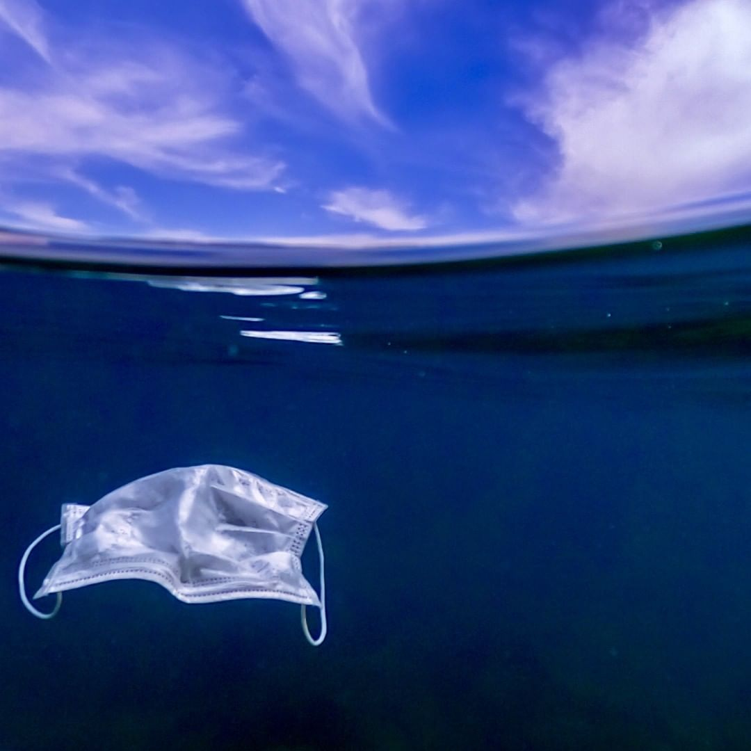 Face mask pollution is no joke. At this point, there risks being more face masks than jellyfish in the ocean.

Lets make or buy cloth face masks instead. They're reusable, washable &amp; recyclable.
⁠
Remember, 1 follower = 1 plastic bottle removed! #myonemovement #plasticfreejuly