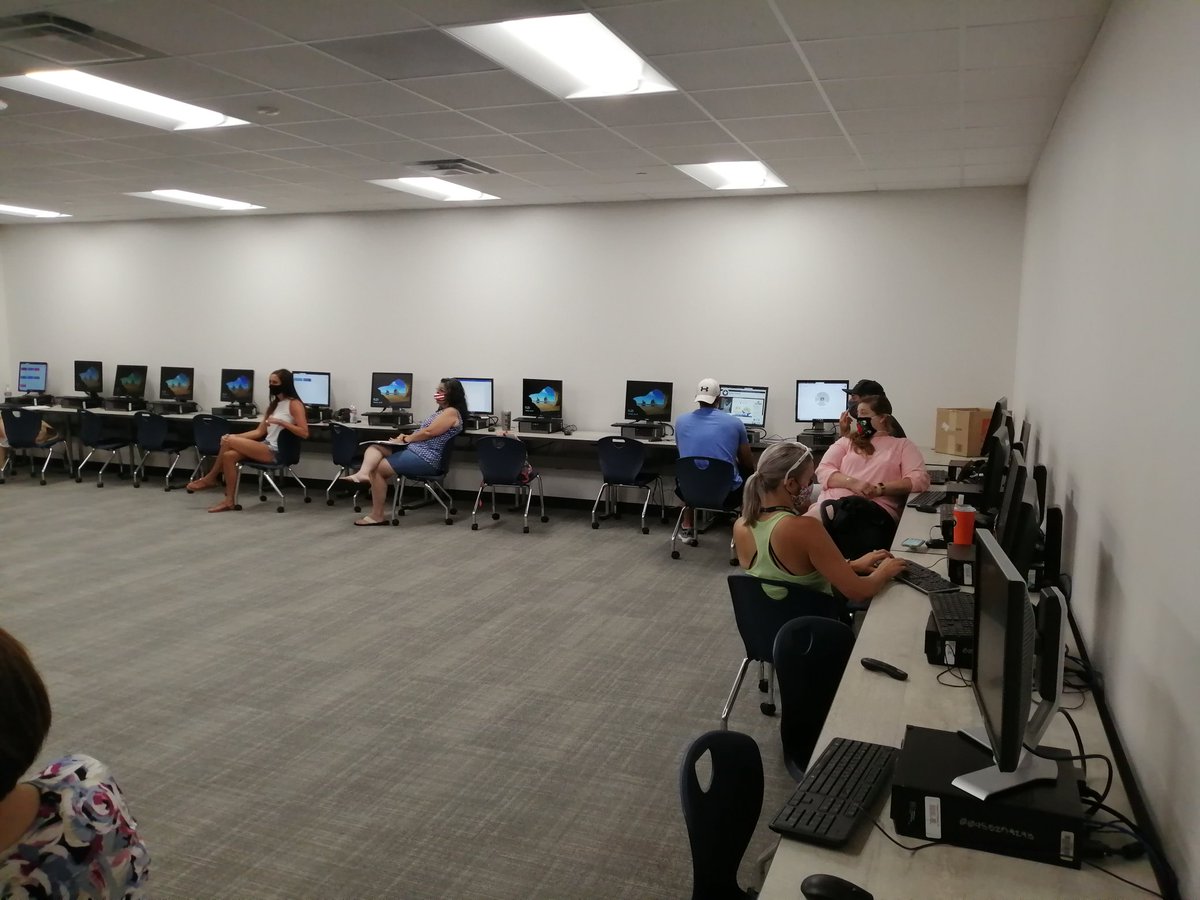 Very proud of our teachers at <a href="/LakeCreekHS/">Lake Creek High School</a>...working on the work and getting it done! They are getting a jump start on #GoogleClassroom in a safe and socially distanced manner in-person and online.
<a href="/PhilTweaton/">Phil Eaton</a>  @Miller_LCHS @Tommaney_LCHS <a href="/FlemingInTheDen/">Christie Fleming</a> <a href="/Counselors_LCHS/">Lake Creek High School Counselors</a>