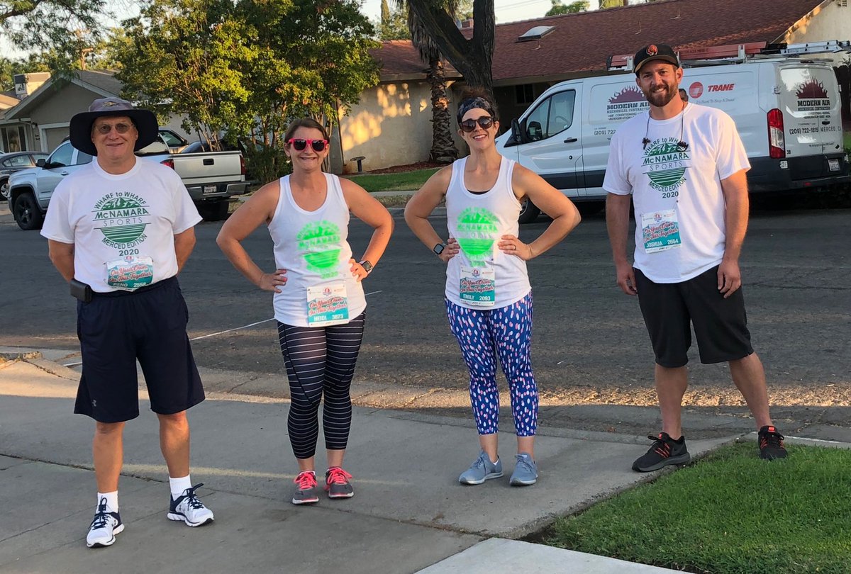 pedrozo2020's tweet photo. The Wharf to Wharf race from Santa Cruz to Capitola is a tradition that we do every year. There may not be a warf to warf in #Merced to run to, but we still made the most of it! Thank you Reno for mapping the course and McNamara Sports for the shirts! https://t.co/gSESALLFbV