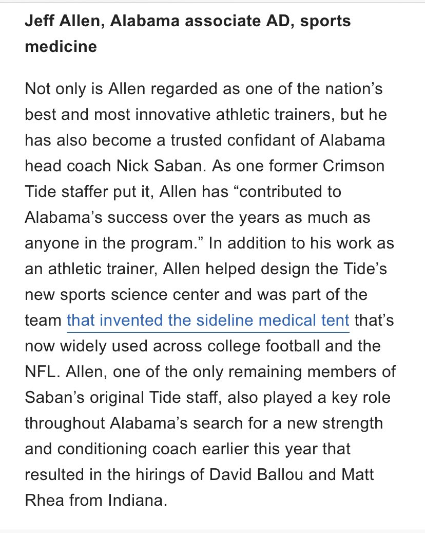 newaldropIII's tweet photo. Speaks volumes to the importance of athletic trainers, the care they provide athletes, and their voice in the making of successful power programs, @makennahsdad is the best, and he has been a part of training ATs who play huge roles in other programs successes @NATA1950 https://t.co/WKKXXMeSv9