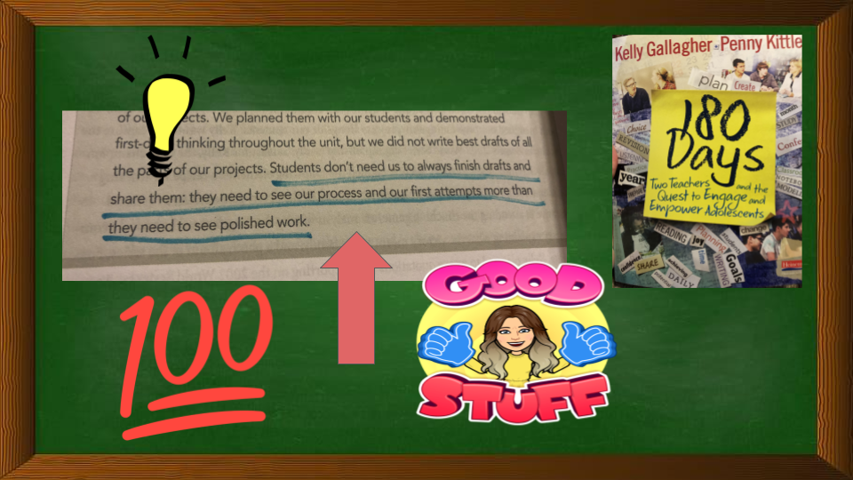 Mrs_Logan99's tweet photo. Ch.9: Students need to see teachers go through the PROCESS of writing. #booksnaps #180Daysbookstudy @nisdmsela @KellyGToGo @pennykittle #leadingthepack https://t.co/6YW0WFPpGx