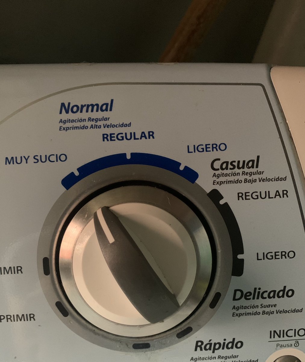 En la escala de la lavadora automática como les gusta hacer el delicioso ?