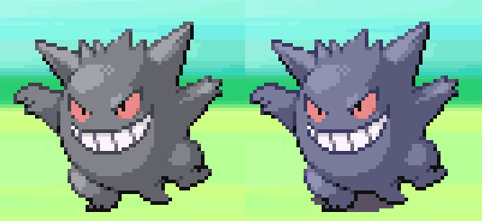 Mixeli on X: Beta Shiny Gengar was better (Left) But it's only my opinion.   / X