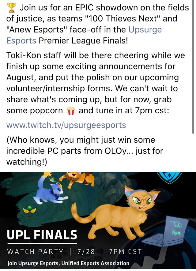 SMTokiKon's tweet photo. Join us for some esports &amp; prizes at https://t.co/pOfzHIby3z and then read our FB update below!!! https://t.co/VwyuZJAd4S