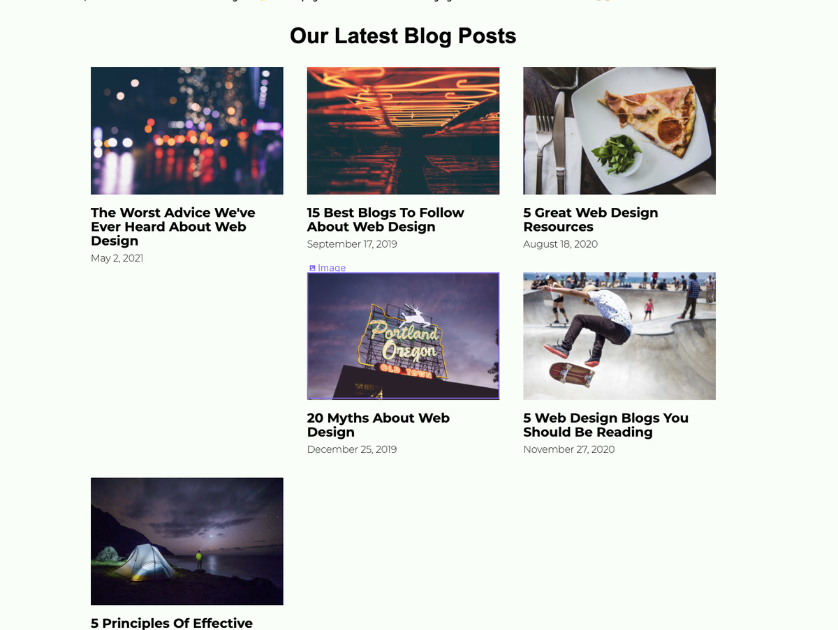 itsjohnapolinar's tweet photo. Has anyone ran into @webflow's collection list not putting all blog posts on one 3x3 row? I can't figure out how to fix it! #NoCode #webflow #halppp https://t.co/Vr2yOr77QP
