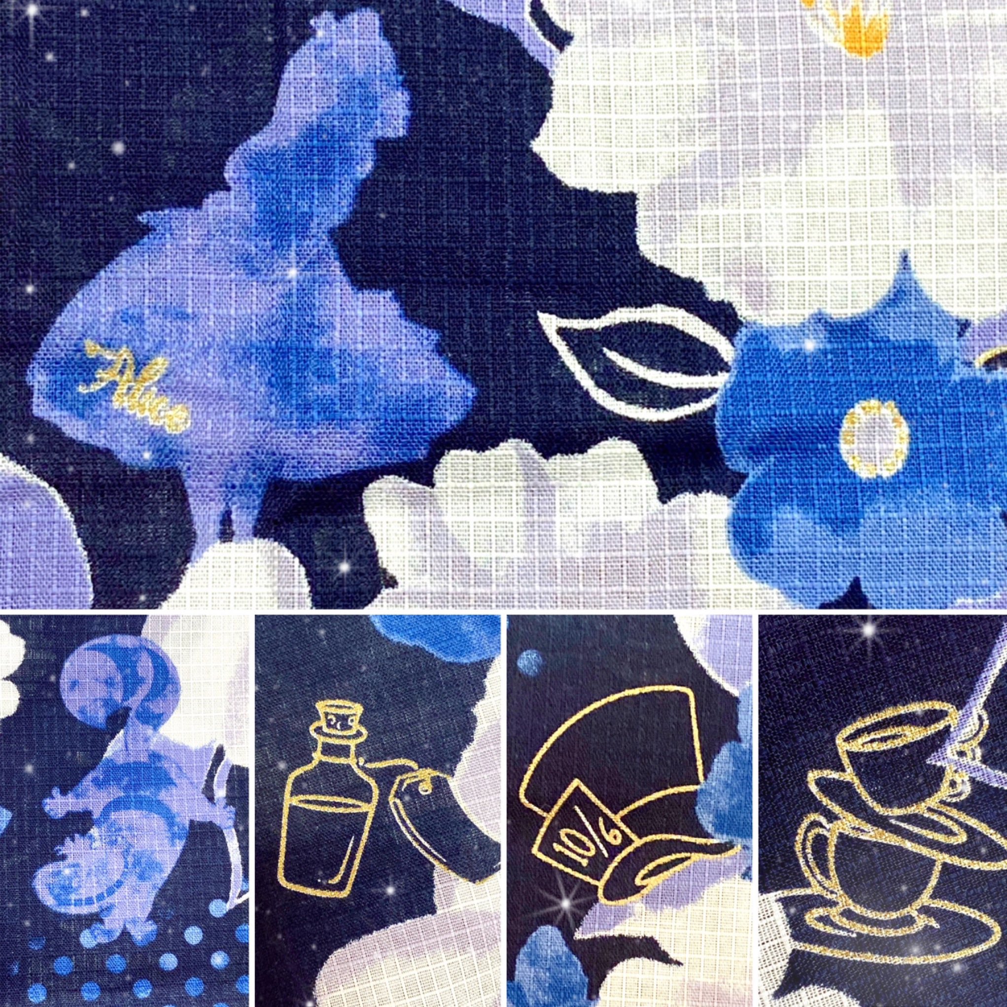 チェルシー しまむらのアリスの浴衣 浴衣 帯 花飾りの3点セット アリス要素が入っているのに遠目からだとわからないところが最高 花飾りは髪にも帯にも付けられる しまパト