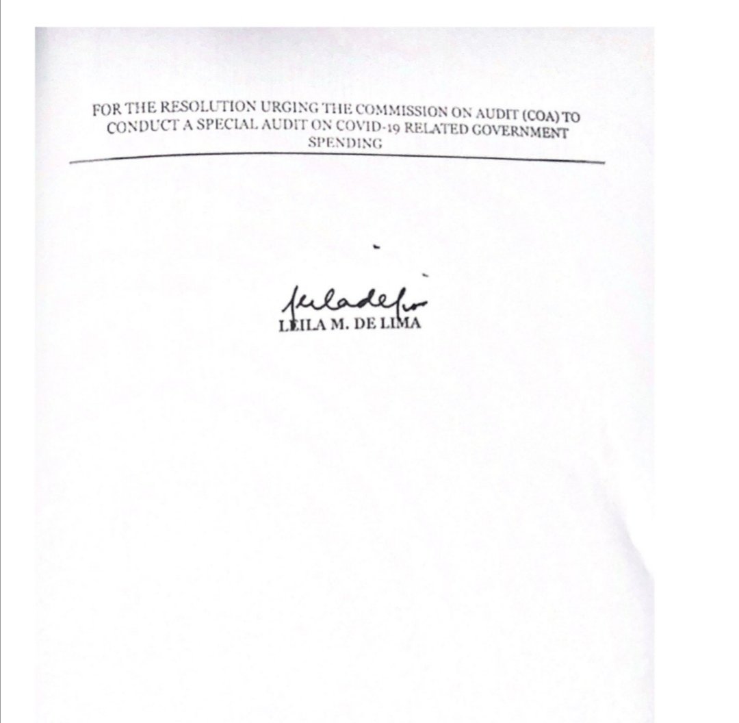 JCGotinga's tweet photo. JUST IN: Senator Risa Hontiveros files a resolution calling on the Commission on Audit to review gov't spending on its COVID-19 response. Senators Ralph Recto, Sonny Angara, Panfilo Lacson, Franklin Drilon, Francis Pangilinan, &amp; Leila de Lima are co-signatories. @rapplerdotcom https://t.co/NjGdzpvpZk