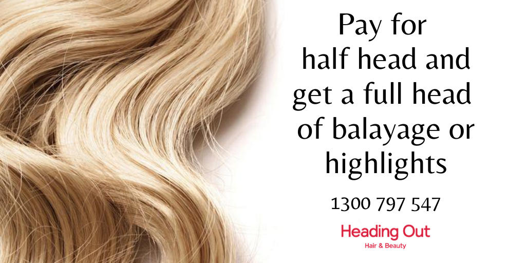 HOHB_AUS's tweet photo. Special offer! Pay for a half head and get a full head of balayage or highlights at all Heading Out salons. Call 1300 797 547 or book online 💇🏽
#headingouthair #hairstylist #melbournehairdresser #haircut #hairstyle #hairdresser #hairinspo #hairgoals #hairideas #selfcare #balayage https://t.co/5f2rDiDW6o