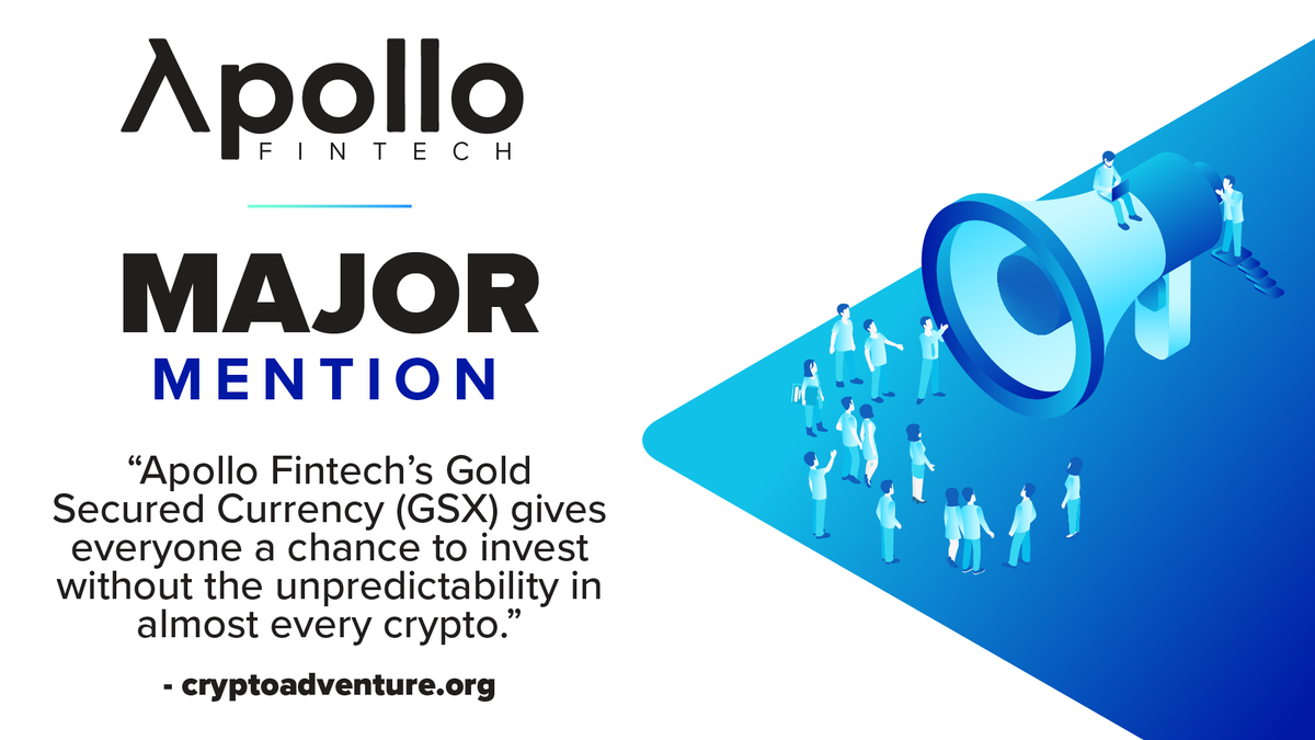 ApolloCurrency's tweet image. Another mention from @CryptoAdventure in case you missed it.

"GSX: World’s First Cryptocurrency with Perpetual Growth in Value"

Read here:
cryptoadventure.org/gsx-worlds-fir…

#BTC #GSX #APL #ApolloFintech #crypto #ShapingTheFuture