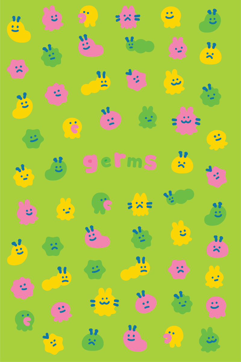 POKOPIPO's tweet photo. germs 🦠🐛
feel free to use as a phone wallpaper! then kids can be like "u got germs on ur phone?" https://t.co/QIiUwDPknn