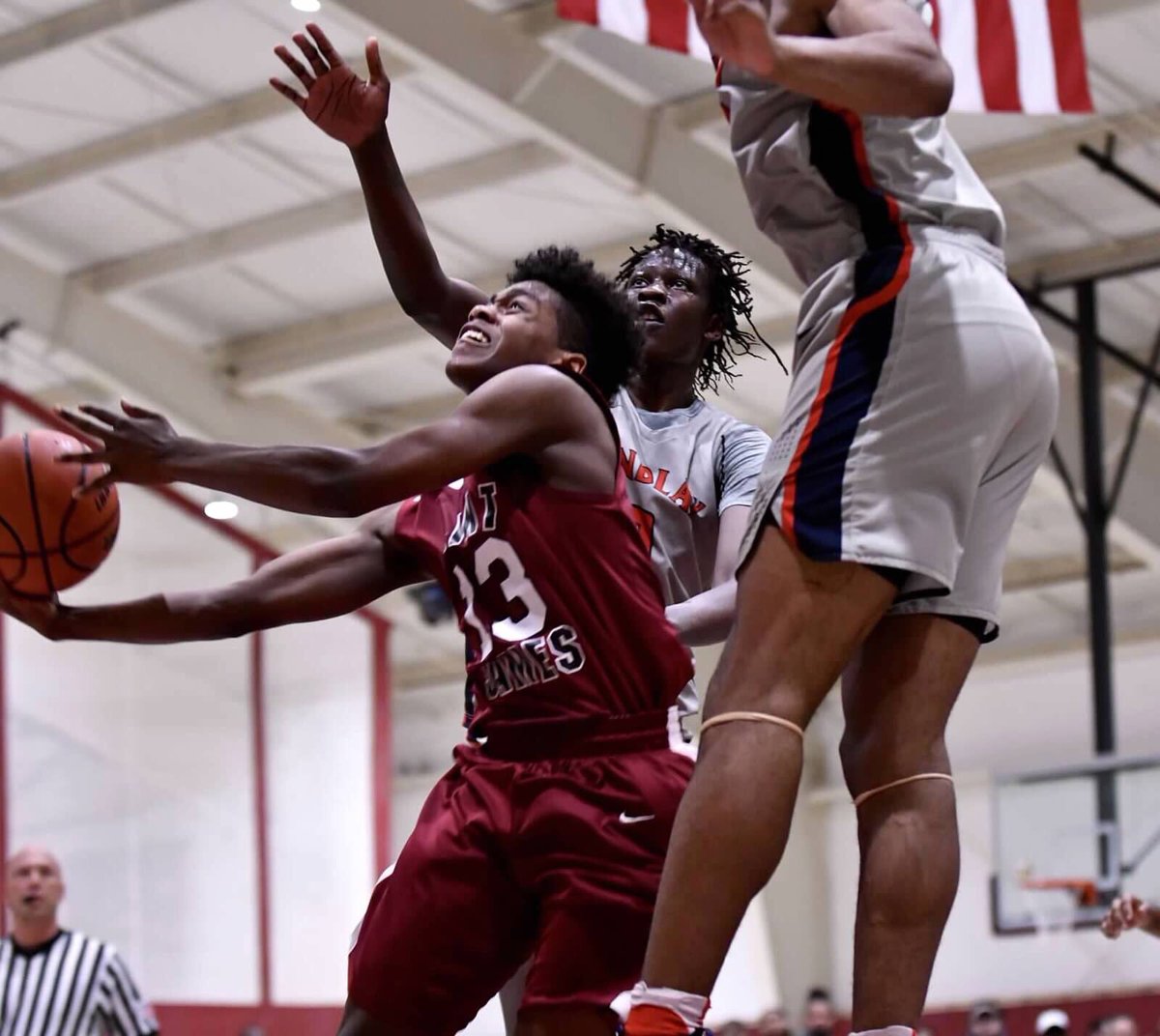 Freshman year versus Bol Bol!  Shaq stated that if he started a franchise, Bol Bol would be his first pick.