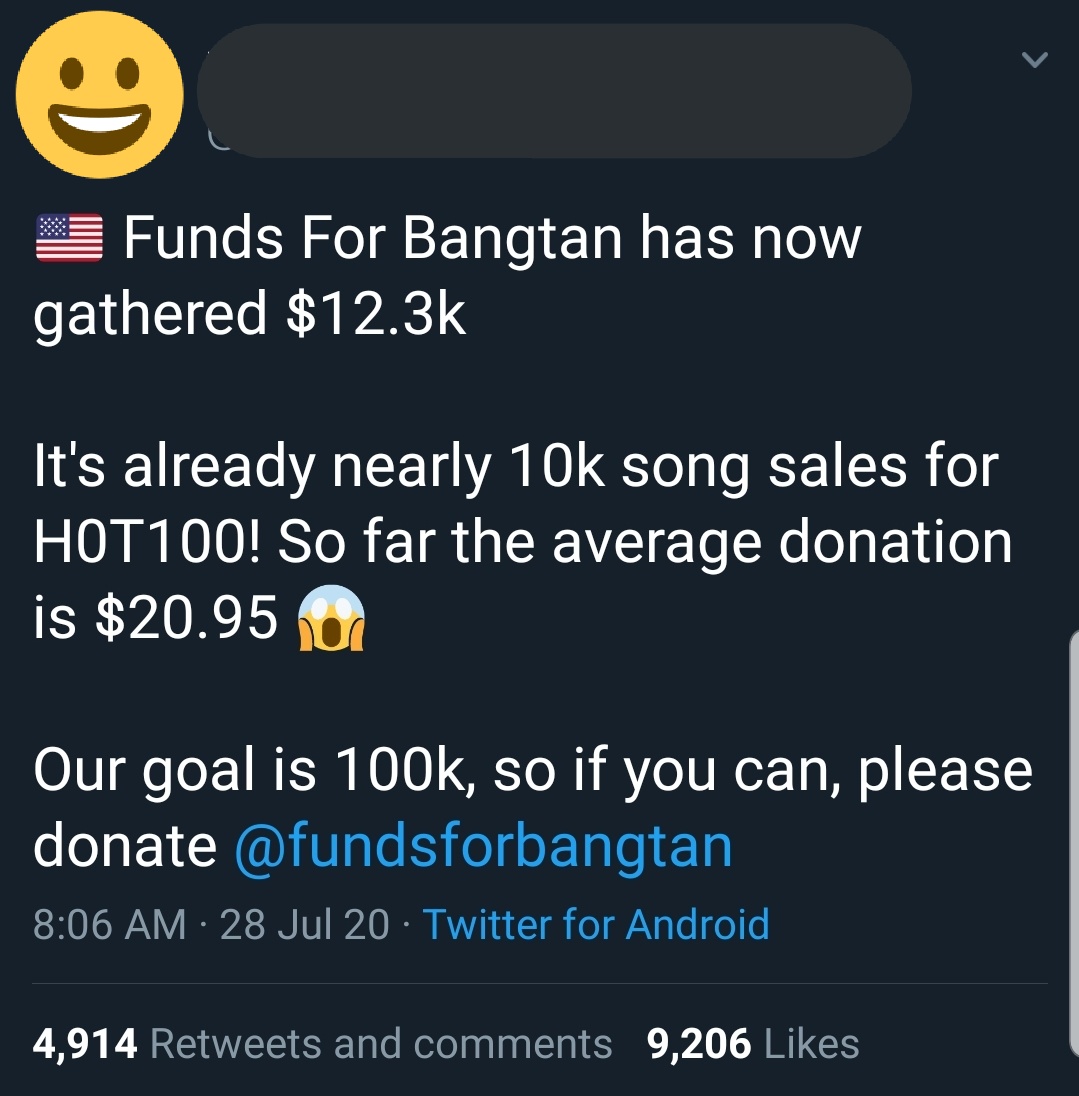 Basically, for all who don't know the issue, it all started when this account tweeted about @/fundsforbangtan getting a lot of donations. @/fundsforbangtan is an account that is run on donations to provide ARMYs who can't afford to buy albums or singles with the money to do so.+