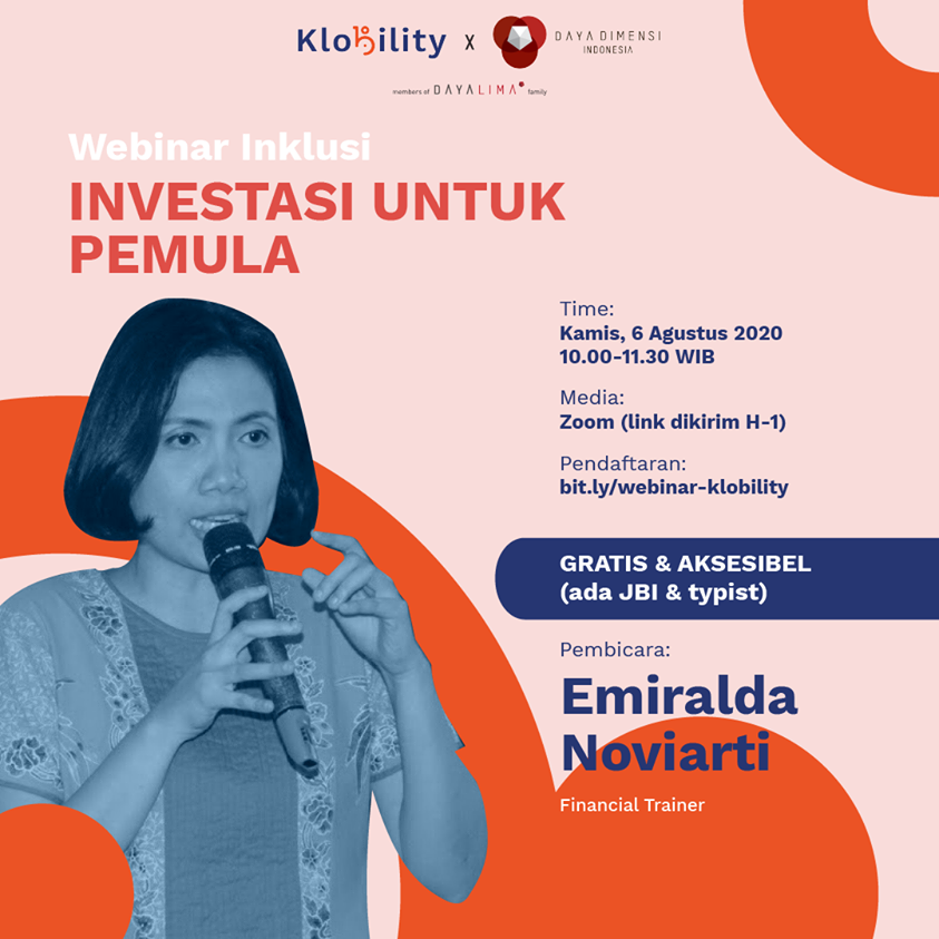 klobility's tweet photo. Siapa yang sempat ikut Webinar tentang mengatur keuangan bersama Emiralda Noviarti di bulan Juni lalu? πββοΈπββοΈ
Pada sesi sebelumnya, disebutkan salah satu tahap perencanaan keuangan adalah investasi.
#klobility #disabilitaskerja #disabilitas #webinar #webinarinklusi #inklusi https://t.co/Z7vZJrac5A