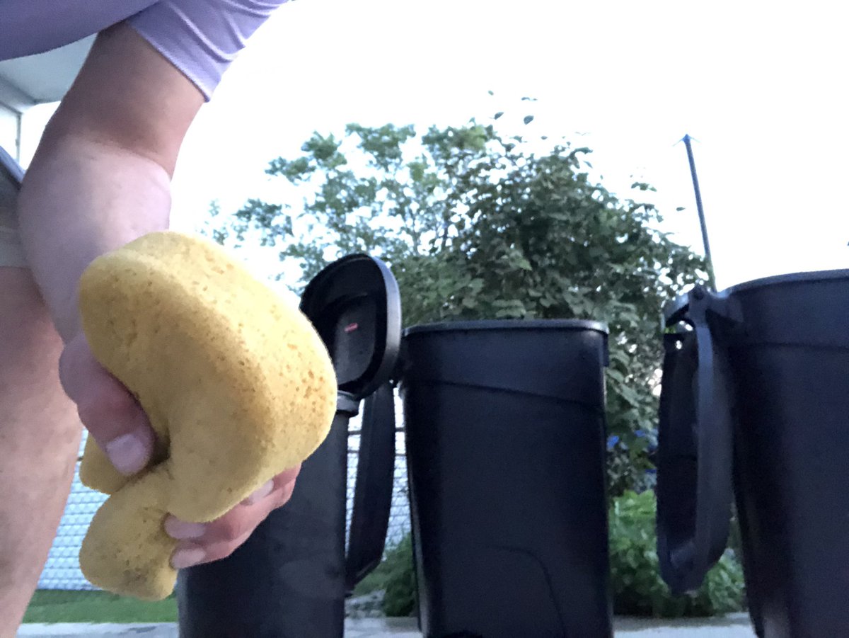 MIbeertaster's tweet image. #QuarantineLife washed the garbage cans.  Like they were cars. I’m not proud.