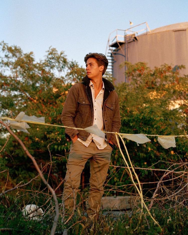 Cole Sprouse standing in aesthetic and pretty placesan extremely necessary thread: