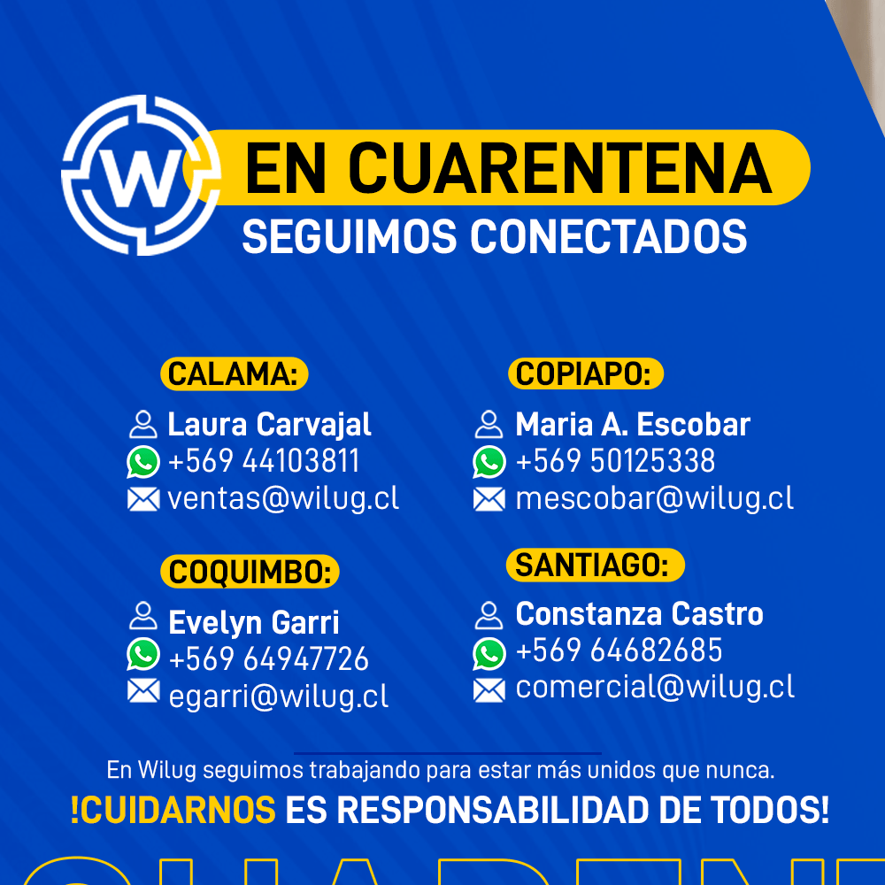 En cuarentena, seguimos conectados contigo! Contáctate directamente por nuestras redes sociales WilugChile y conversemos por las plataformas meet y zoom!