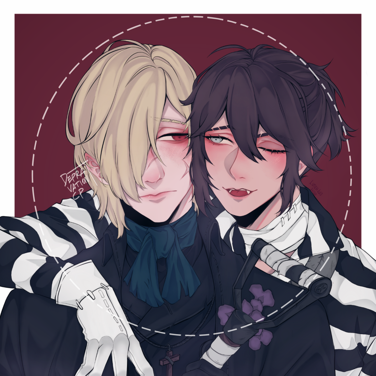 DepravationCP's tweet photo. Collab 💖👉👈

Sketch+color : me
Lineart : @lusca_lus 

#lucabalsa #andrewkreiss #lucaandrew #andrewluca #identityvgravekeeper #identityprisoner #第五人格 #illust #depravationcp #identityv #identityvfanart #identityvart #identityvmobile  #identitygame https://t.co/2vlfXLigGc