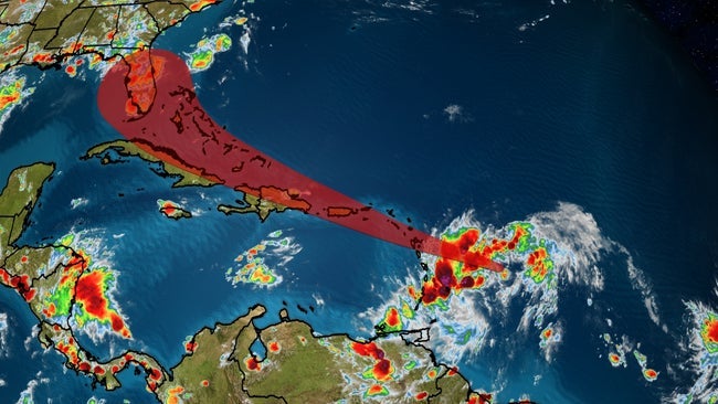 LBRestore's tweet photo. NOAA issues Tropical Storm warning as #Isaias approaches Puerto Rico, Virgin & Leeward Islands; may impact Florida by the weekend. https://t.co/gH4Wf1Qro9 #2020StormSeason #LBRestore #DriEaz #ProRestore https://t.co/dIDnMj4lve