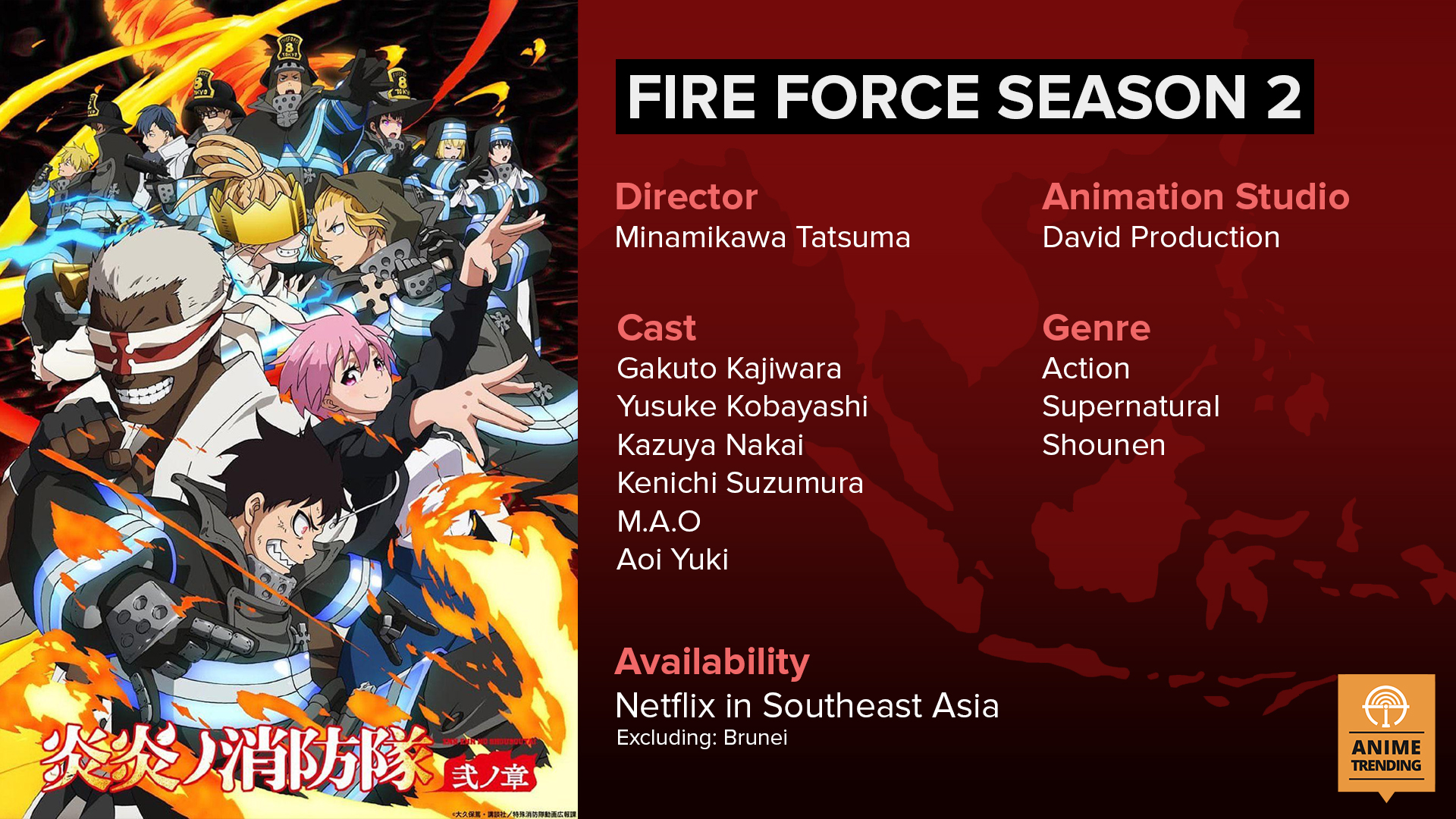 Anime Trending on X: For our friends in Southeast Asia, just to
