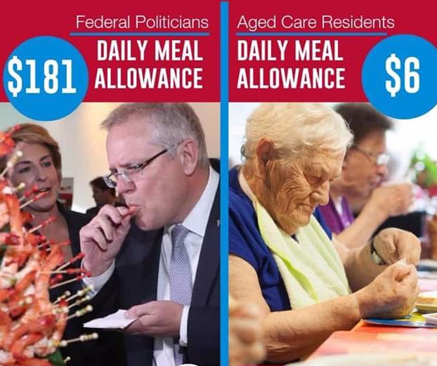 Earth1stlinda2's tweet image. The Aged Care Crisis in Victoria falls squarely on the shoulders of 
#CrimeMinisterMorrison &amp;amp; his pack of #rorting #snollgosters.

While they have their snouts in the trough, people are dying, unemployed/underemployed homeless &amp;amp; destitute...
#AuspolSoSick