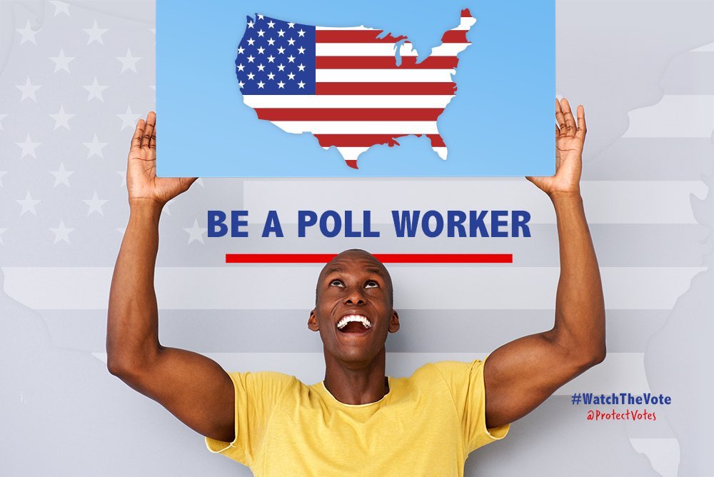 Volunteer as a poll worker. We will need reliable in person voting to handle the hundreds of thousands (or millions) of voters who don’t receive their mail ballots on time & 4 those who prefer in person voting. Rs wld love to close polling locations due to a worker shortage. 10/