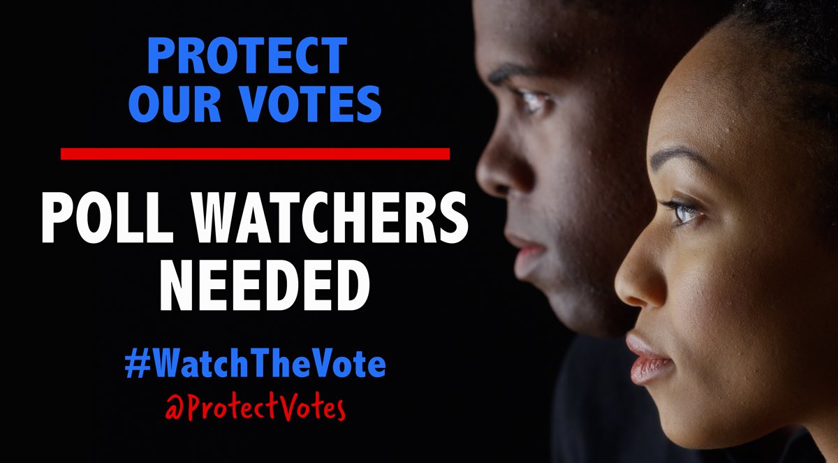 We also need poll observers to help prevent and report voter intimidation and other problems at the polls and to ensure everything is running as it should. Trump is deploying 50,000 monitors. We will need more. 11/