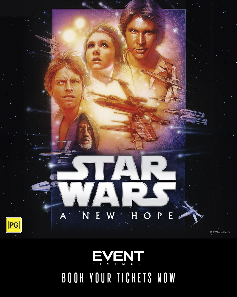 event_cinemas's tweet photo. Select sessions of #StarWars #ANewHope are on sale NOW! 

See where it all began, on the big screen at #EventCinemas and book your tickets now - https://t.co/lHoMSiKLQJ https://t.co/zuFoqcrihs