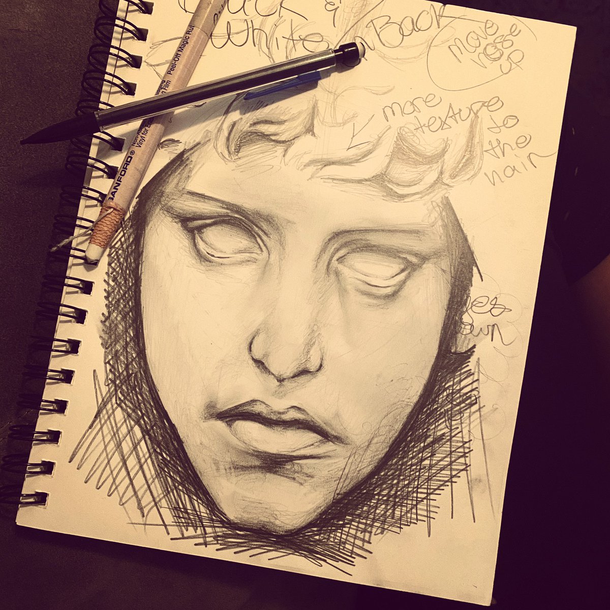 GilliamArtCPHS's tweet photo. Working hard before school starts on AP classwork. These are about 30-45 minutes sketches. #artteacher #CPArt #collegeparkart @TWCP_ART @ConroeFineArts #CISDCreates I’m ready to get this life changing year on the roll 👍🏻👍🏻 see y’all on Aug 12th 🥰 https://t.co/kKOdXiB1NT