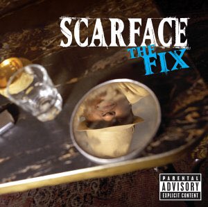 The Fix by Scarface (2002)Kanye West is credited as a producer on 3 tracks off of The Fix. Scarface’s rapping is top notch on this album, and Kanye’s contributions to the record elevate his rapping even further. This is Scarface’s second best album to me. Amazing album. 10/10