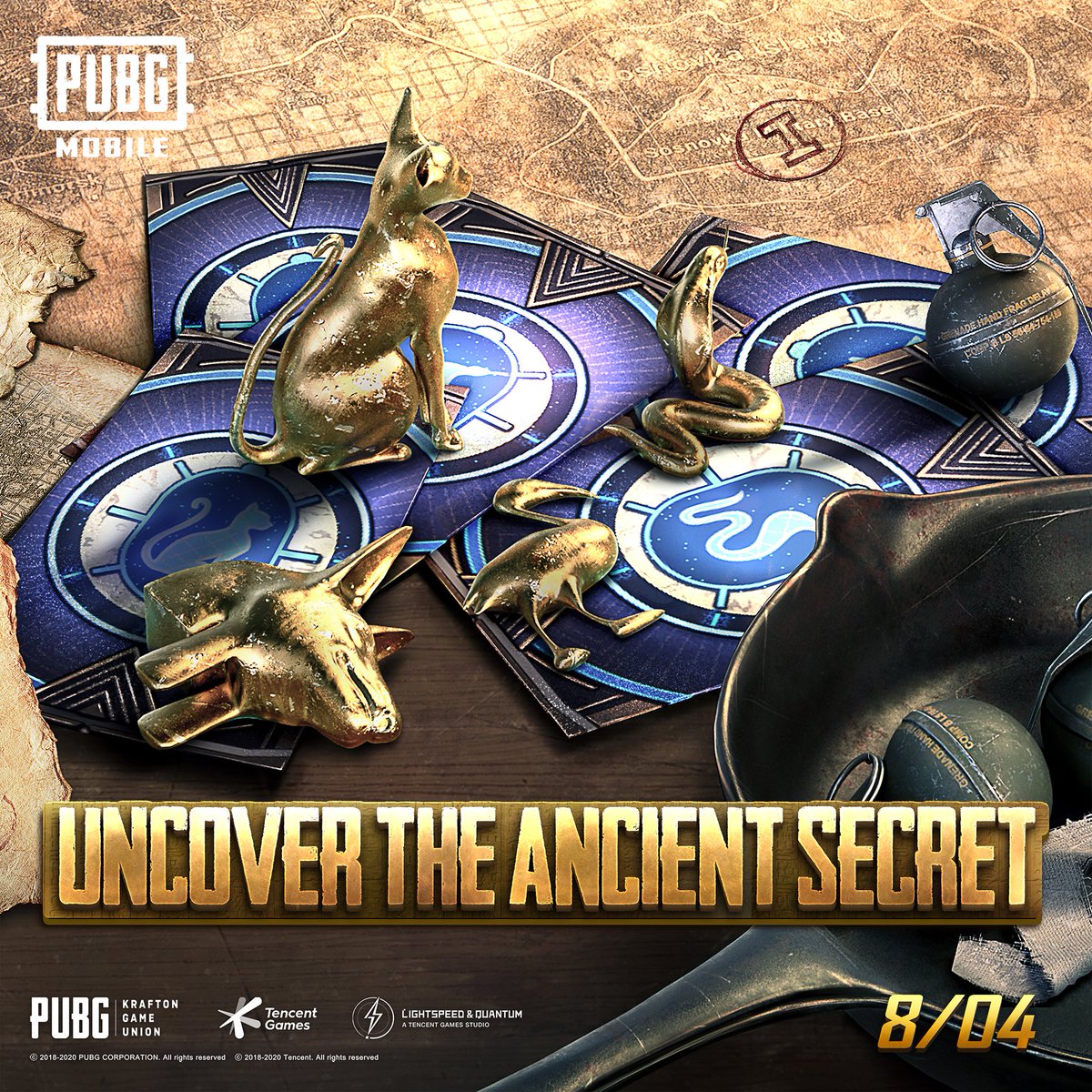 PUBG MOBILE on Twitter: "Ancient secrets - what could they mean?! 🔎  Uncover the secrets starting on August 4th! 👉 https://t.co/hZqnJobtQz  https://t.co/VJAthGRhld" / Twitter