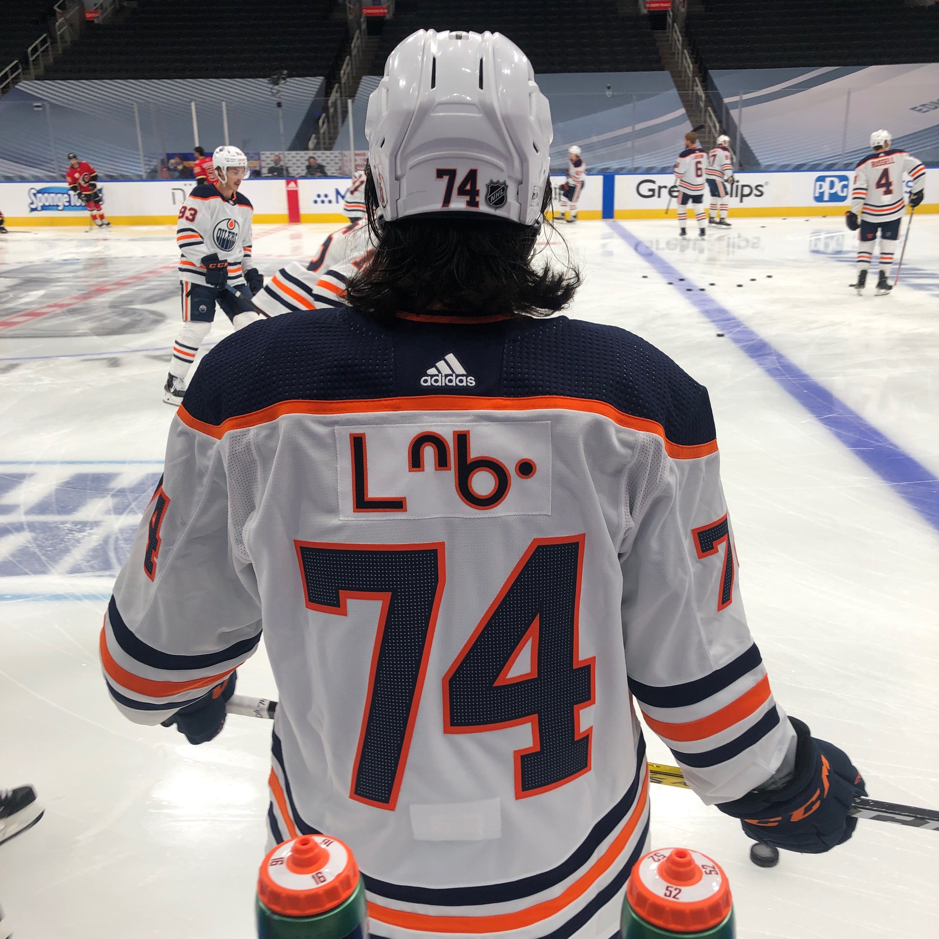 NEW Edmonton Oilers ETHAN BEAR jersey